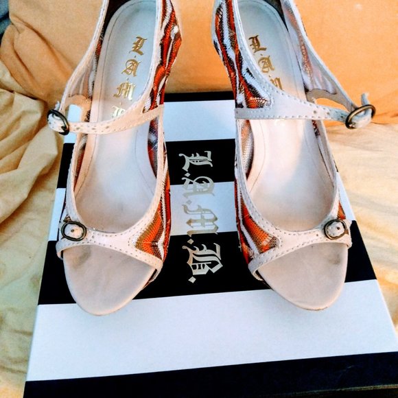 L. A. M. B By Gwen Stefani Verdu ankle strap Heels - Picture 2 of 9